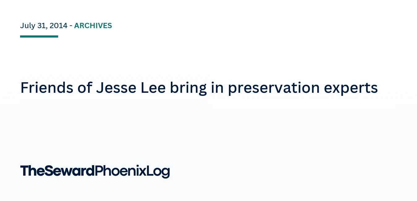Friends of Jesse Lee bring in preservation experts